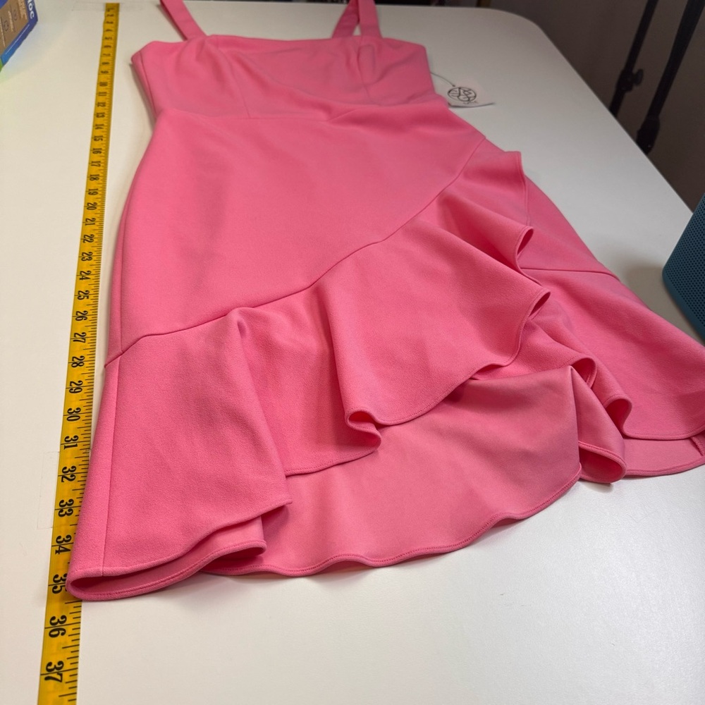 Sage Collective NWT Ruffled Bodycon Dress 2 Morning Glory - Picture 7 of 8